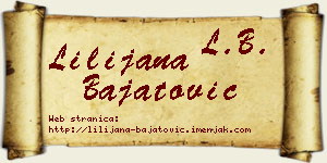 Lilijana Bajatović vizit kartica